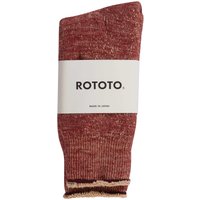 RoToTo Socks Double Face Crew Socks – Dark Red RoToTo Socks Double Face Crew Socks – Dark Red