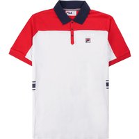 Fila Vintage Mivvi Polo Shirt – White and Red Fila Vintage Mivvi Polo Shirt – White and Red