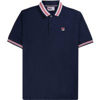 Fila Vintage Faraz Tipped Rib Polo Shirt – Fila Navy Fila Vintage Faraz Tipped Rib Polo Shirt – Fila Navy