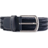 Miguel Bellido Belts Leather Woven Belt – Navy Miguel Bellido Belts Leather Woven Belt – Navy