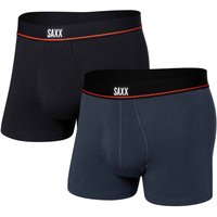 Saxx Underwear Pack Non Stop Stretch Cotton Boxers – Black and Navy Saxx Underwear Pack Non Stop Stretch Cotton Boxers – Black and Navy