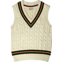 Real Hoxton Vintage Cricket Vest – Green Red Yellow Real Hoxton Vintage Cricket Vest – Green Red Yellow
