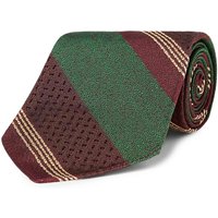 RRL by Ralph Lauren Silk Tie – Green Burgundy One Size RRL by Ralph Lauren Silk Tie – Green Burgundy One Size