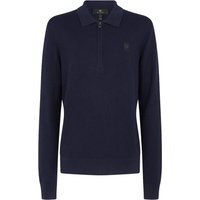 Belstaff Drift Knitted Polo Shirt – Dark Ink