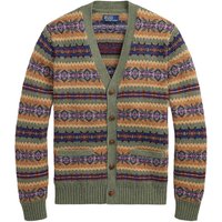Polo Ralph Lauren Fair Isle Cotton-Blend Cardigan – Green Combo Polo Ralph Lauren Fair Isle Cotton-Blend Cardigan – Green Combo