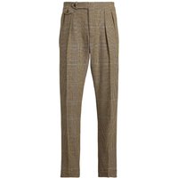 Polo Ralph Lauren Pleated Glen Plaid Suit Trousers – Brown Polo Ralph Lauren Pleated Glen Plaid Suit Trousers – Brown