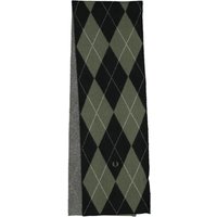 Fred Perry Argyle Scarf – Black and Green One Size Fred Perry Argyle Scarf – Black and Green One Size