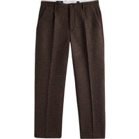 Portuguese Flannel Single Pleat Trousers – Pied Poule Portuguese Flannel Single Pleat Trousers – Pied Poule