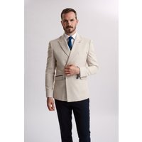 Caridi Beige Double Breasted Blazer Caridi Beige Double Breasted Blazer