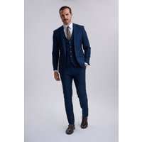 Mayfair Blue Textured Three Piece Suit Mayfair Blue Textured Three Piece Suit