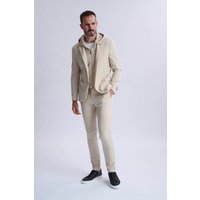 Rulli Beige Stretch Technical Suit with Detachable Hood Rulli Beige Stretch Technical Suit with Detachable Hood