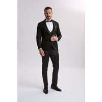 Santoro Milan’s Paisley Three Piece Brocade Olive Suit Santoro Milan’s Paisley Three Piece Brocade Olive Suit