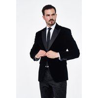 Cavani Rosa Black Velvet Blazer Cavani Rosa Black Velvet Blazer
