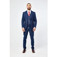Cody Blue Check Three Piece suit Cody Blue Check Three Piece suit