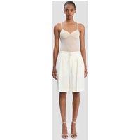 Victoria Beckham Tailored Shorts In Ivory Victoria Beckham Tailored Shorts In Ivory