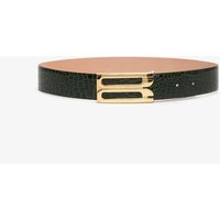 Victoria Beckham Jumbo Dorian Belt In Dark Forest Croc Embossed Leather – CM Victoria Beckham Jumbo Dorian Belt In Dark Forest Croc Embossed Leather – CM