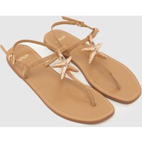 schuh Tove Shell Sandals in Stone