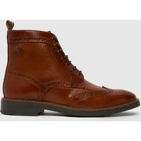 Base London Bristol Brogue Boots in Brown
