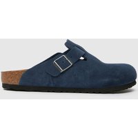 BIRKENSTOCK Boston Clog Sandals in Navy BIRKENSTOCK Boston Clog Sandals in Navy