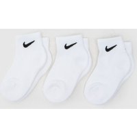 Nike Kids Basic Ankle Socks Pack in White, Size: .-. Nike Kids Basic Ankle Socks Pack in White, Size: .-.
