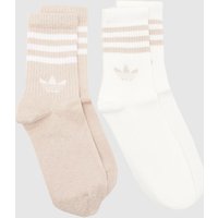 adidas Kids Crew Socks Pack in Pink & White, Striped, Fabric, Size: -. adidas Kids Crew Socks Pack in Pink & White, Striped, Fabric, Size: -.