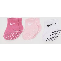Nike Kids Ankle Socks Pack in Pink & White, Fabric, Size: – Nike Kids Ankle Socks Pack in Pink & White, Fabric, Size: –