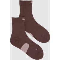 Nike Crew Socks in Brown & Pink, Logo Detail, Fabric, Size: – Nike Crew Socks in Brown & Pink, Logo Detail, Fabric, Size: –