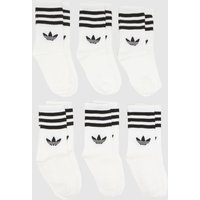 adidas Crew Socks Pack in White & Black, Striped, Fabric, Size: .-. adidas Crew Socks Pack in White & Black, Striped, Fabric, Size: .-.