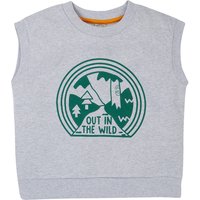 Frugi Grey Marl Alex Sleeveless Sweatshirt