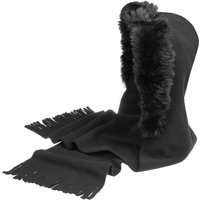 Fleece Hat-Scarf with Faux Fur by Lierys Fleece Hat-Scarf with Faux Fur by Lierys