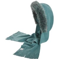 Fleece Hat-Scarf with Faux Fur by Lierys Fleece Hat-Scarf with Faux Fur by Lierys