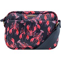 Weird Fish Corrie Printed Cross Body Bag Mid Navy Size ONE Weird Fish Corrie Printed Cross Body Bag Mid Navy Size ONE