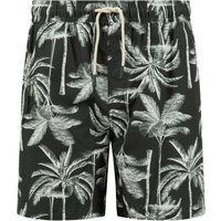 Weird Fish Orcha Printed Swim Shorts Black Size