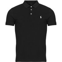 Polo Ralph Lauren POLO AJTE SLIM FIT EN COTON STRETCH MESH men’s Polo shirt in Black Polo Ralph Lauren POLO AJTE SLIM FIT EN COTON STRETCH MESH men’s Polo shirt in Black