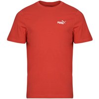 Puma ESS SMALL LOGO TEE men’s T shirt in Red Puma ESS SMALL LOGO TEE men’s T shirt in Red