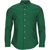 Polo Ralph Lauren CHEMISE AJTEE SLIM FIT EN OXFORD LEGER men’s Long sleeved Shirt in Green Polo Ralph Lauren CHEMISE AJTEE SLIM FIT EN OXFORD LEGER men’s Long sleeved Shirt in Green