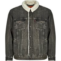 Levis RELAXED FIT SHERPA TRKR men’s Denim jacket in Black Levis RELAXED FIT SHERPA TRKR men’s Denim jacket in Black