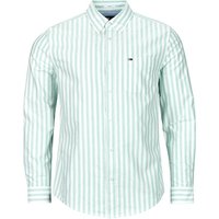 Tommy Jeans TJM REG STRIPE OXFORD SHIRT EXT men’s Long sleeved Shirt in Green Tommy Jeans TJM REG STRIPE OXFORD SHIRT EXT men’s Long sleeved Shirt in Green