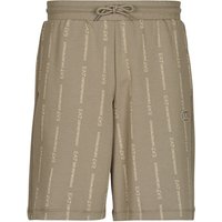 Emporio Armani EA TRAIN GRAPHIC BERMUDA MONOGRAM PRINTED men’s Shorts in Beige Emporio Armani EA TRAIN GRAPHIC BERMUDA MONOGRAM PRINTED men’s Shorts in Beige