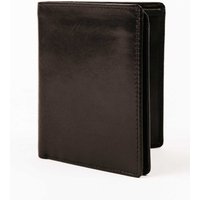 Black Leather RFID Wallet Credit Card Holder