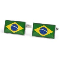 Brazil Flag Cufflinks Brazil Flag Cufflinks