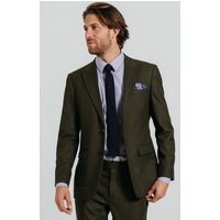 Dark Green Twill Suit Jacket