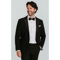 Black Slim-Fit Dinner Jacket with Notch Lapel Black Slim-Fit Dinner Jacket with Notch Lapel