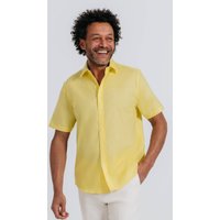 Yellow Linen Short Sleeve Shirt Yellow Linen Short Sleeve Shirt