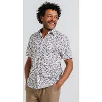 Floral Print Cotton Short Sleeved Shirt Floral Print Cotton Short Sleeved Shirt