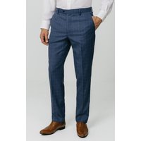 Blue Check Suit Trousers Blue Check Suit Trousers