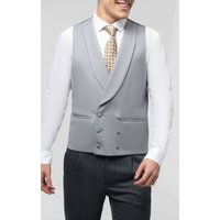 Luxury % Wool Dove Grey Double Breasted Morning Suit Waistcoat