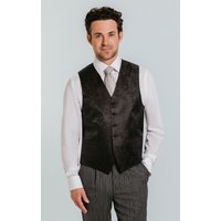 Black Paisley Waistcoat