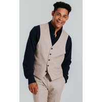 Sand Linen Slim Fit Waistcoat Sand Linen Slim Fit Waistcoat