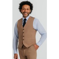 Brown Linen Twill Waistcoat Brown Linen Twill Waistcoat